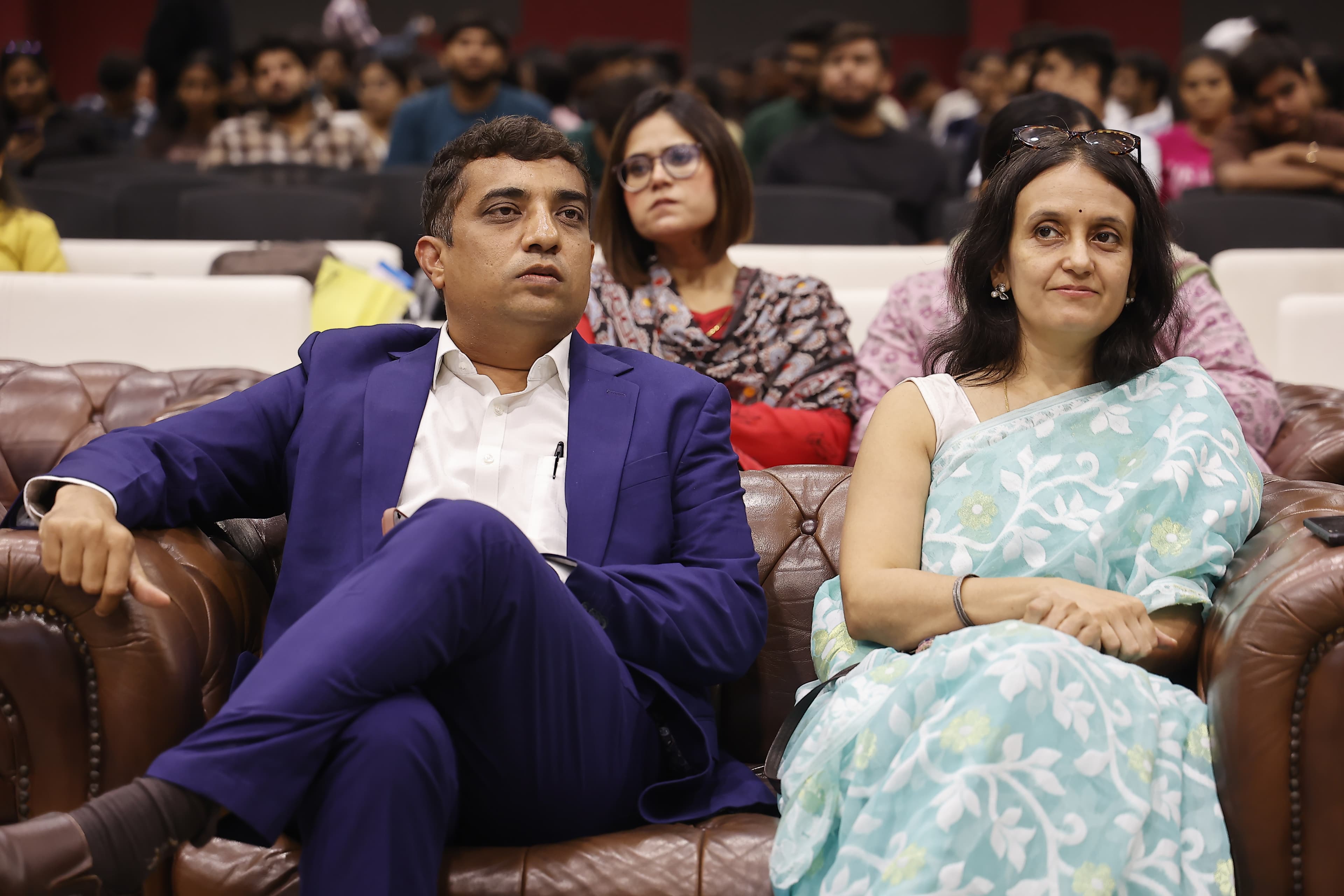 Vikas Surani in the audience with family