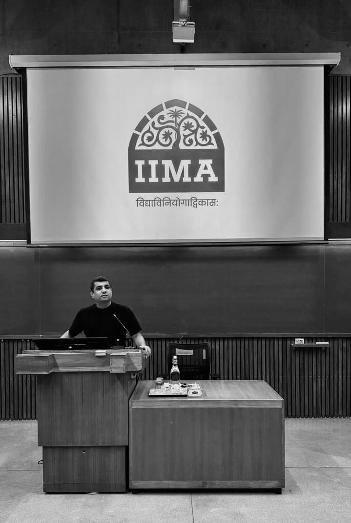 Vikas Surani at IIM Ahmedabad